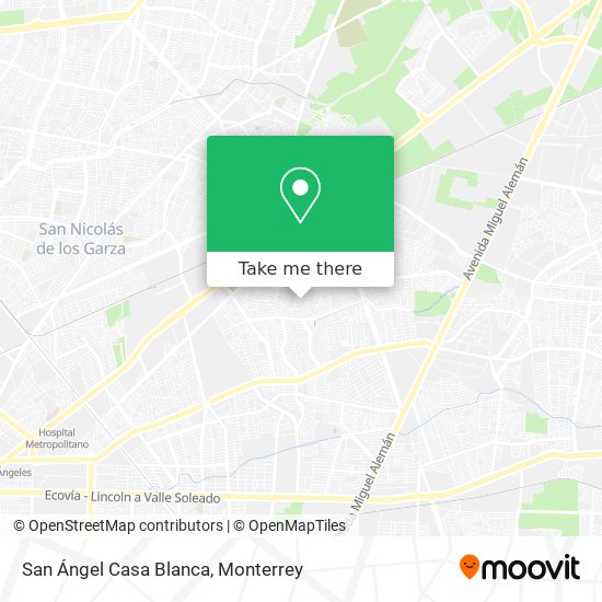 San Ángel Casa Blanca map