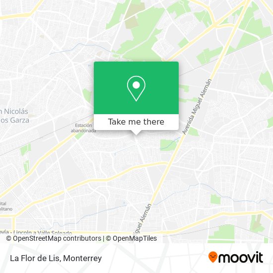 Mapa de La Flor de Lis