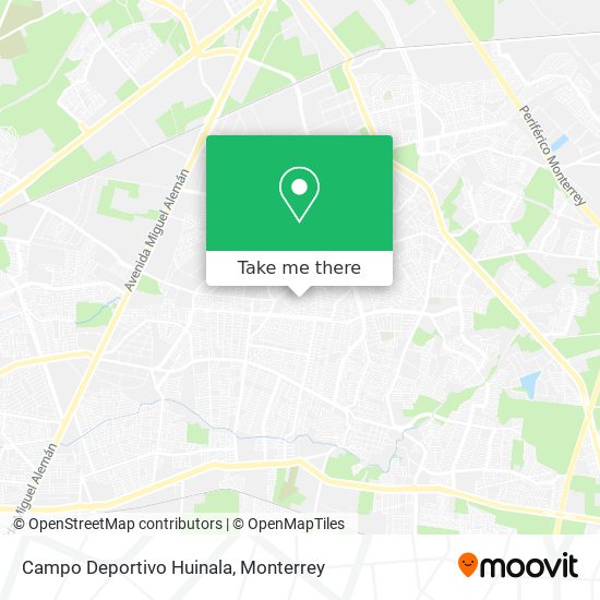 Mapa de Campo Deportivo Huinala