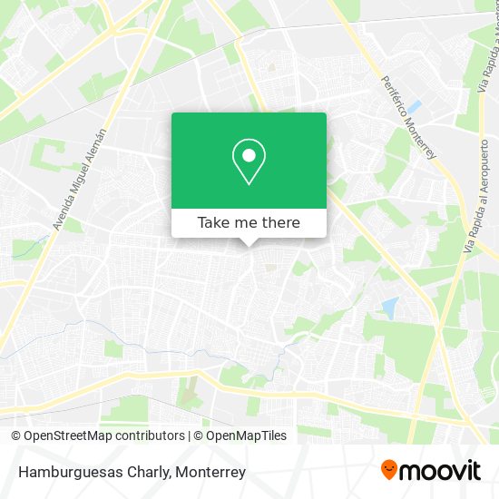 Mapa de Hamburguesas Charly