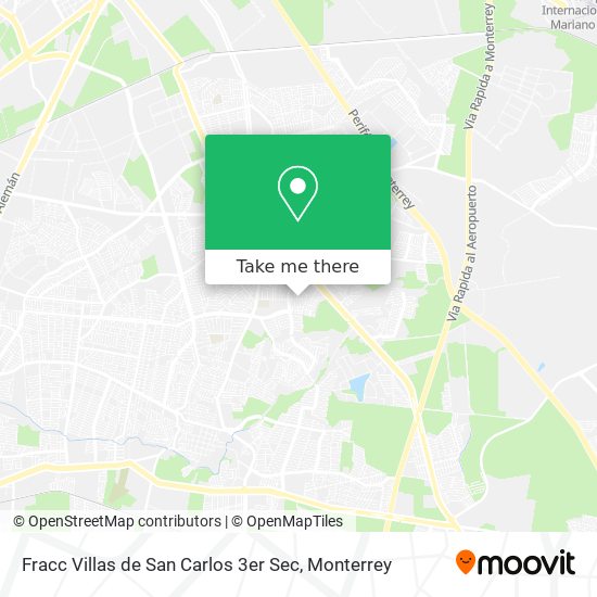 Fracc Villas de San Carlos 3er Sec map