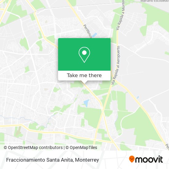 Mapa de Fraccionamiento Santa Anita