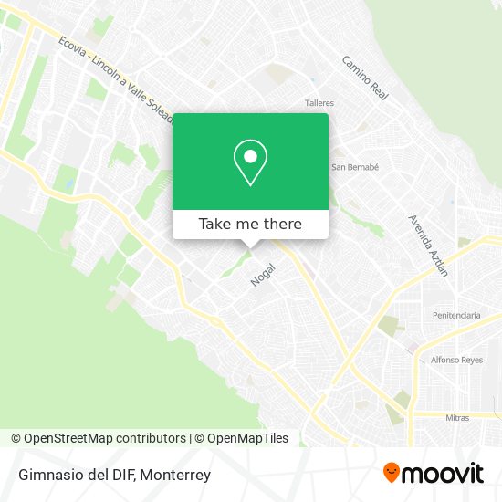 Mapa de Gimnasio del DIF