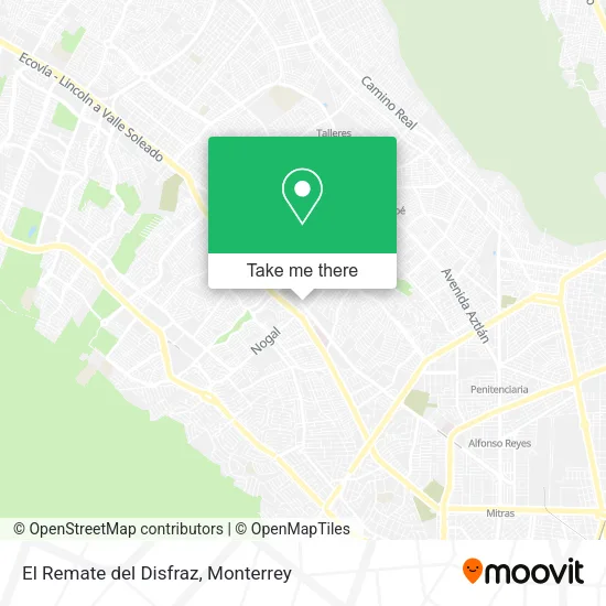 Mapa de El Remate del Disfraz