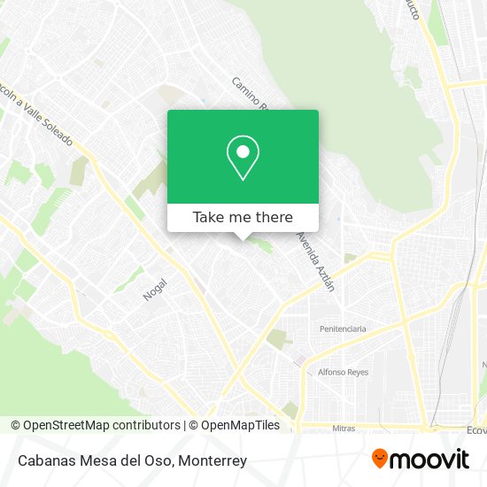 Mapa de Cabanas Mesa del Oso