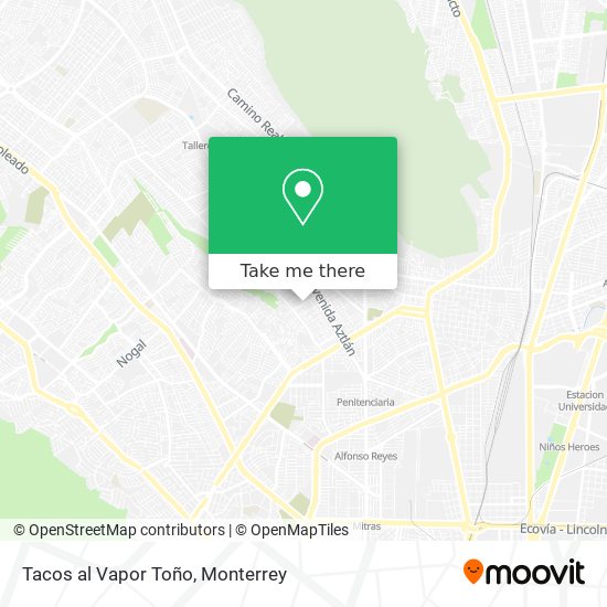 Tacos al Vapor Toño map