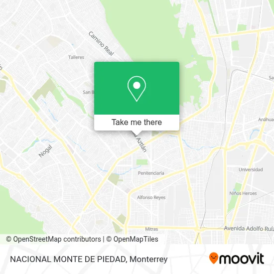 NACIONAL MONTE DE PIEDAD map