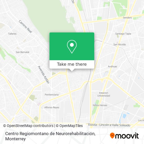 Centro Regiomontano de Neurorehabilitación map