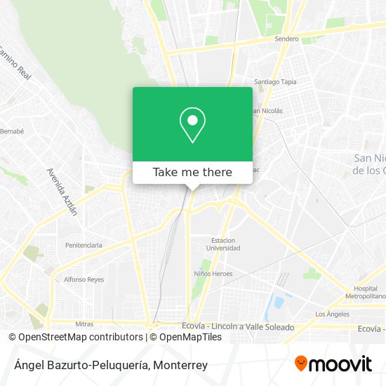 Mapa de Ángel Bazurto-Peluquería