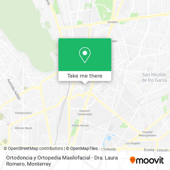 Ortodoncia y Ortopedia Maxilofacial - Dra. Laura Romero map