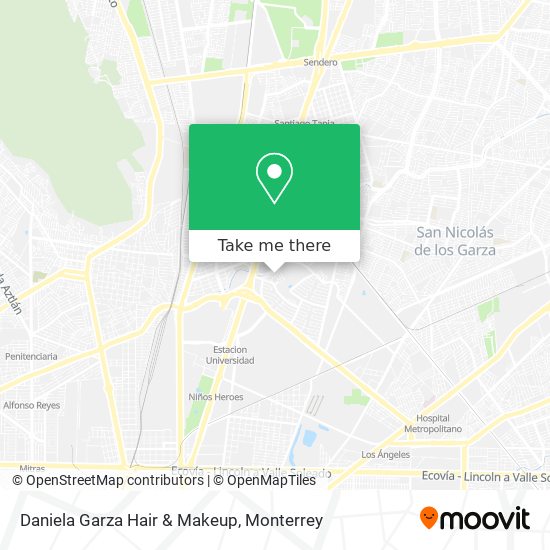 Daniela Garza Hair & Makeup map