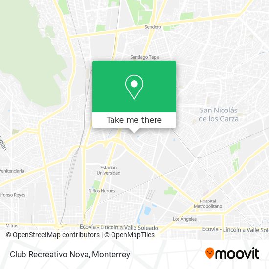 Mapa de Club Recreativo Nova