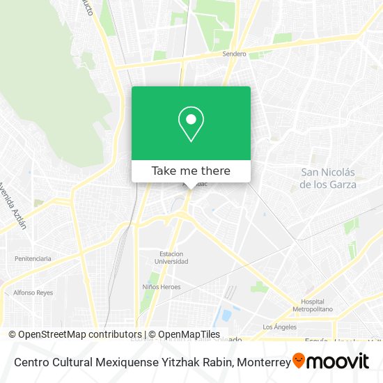 Centro Cultural Mexiquense Yitzhak Rabin map