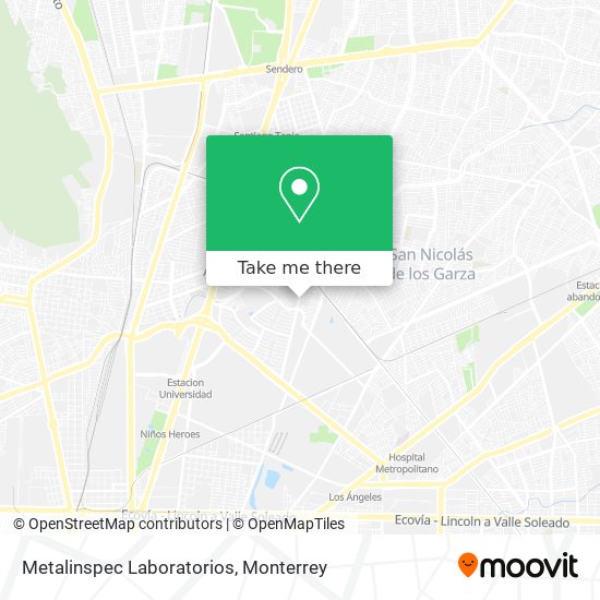 Metalinspec Laboratorios map