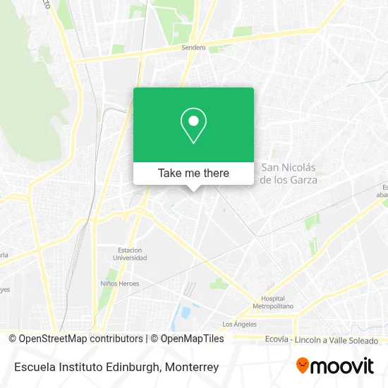 Escuela Instituto Edinburgh map