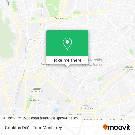 Mapa de Gorditas Doña Tota