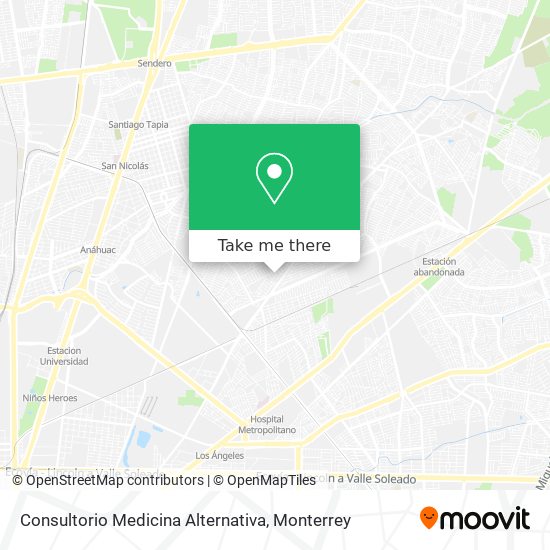 Mapa de Consultorio Medicina Alternativa