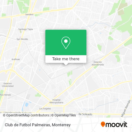 Club de Futbol Palmeiras map