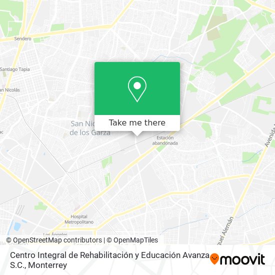 Centro Integral de Rehabilitación y Educación Avanza S.C. map