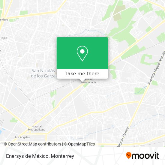 Mapa de Enersys de México