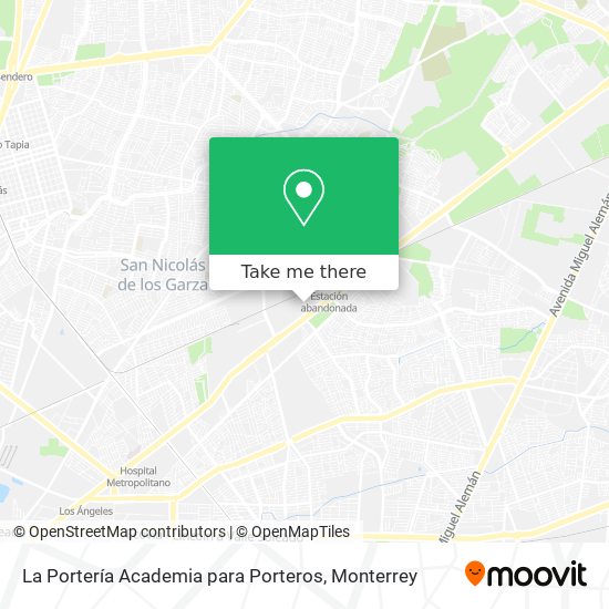 Mapa de La Portería Academia para Porteros