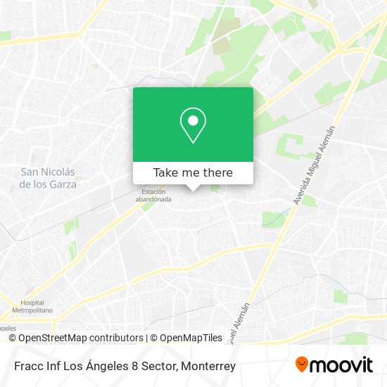 Fracc Inf Los Ángeles 8 Sector map