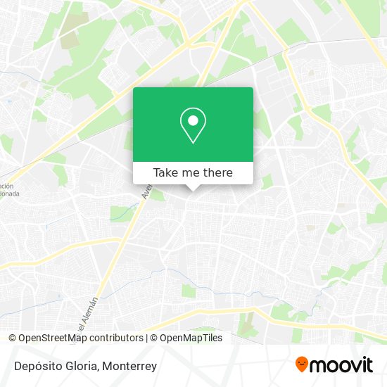 Depósito Gloria map
