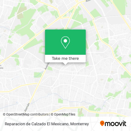 Reparacion de Calzado El Mexicano map