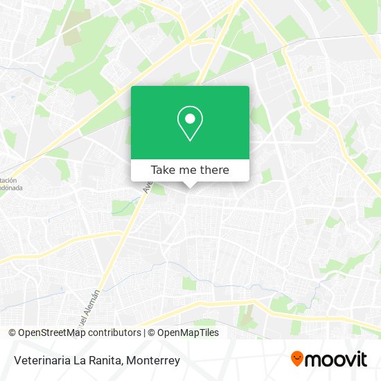 Mapa de Veterinaria La Ranita