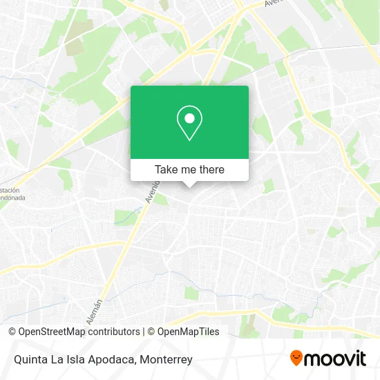 Quinta La Isla Apodaca map