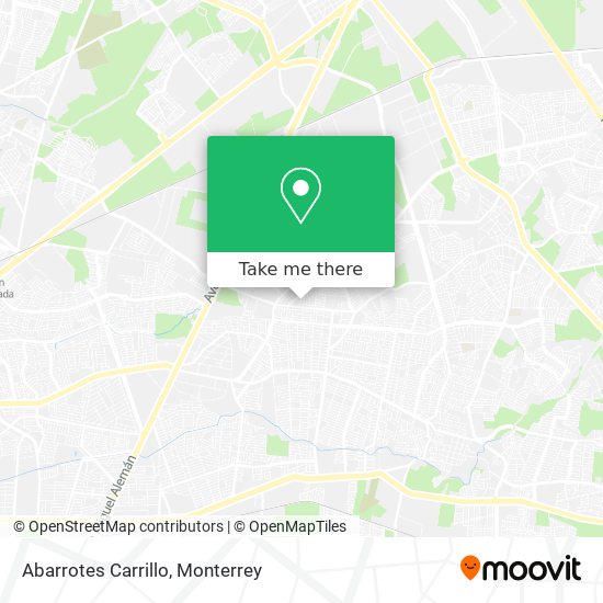 Mapa de Abarrotes Carrillo