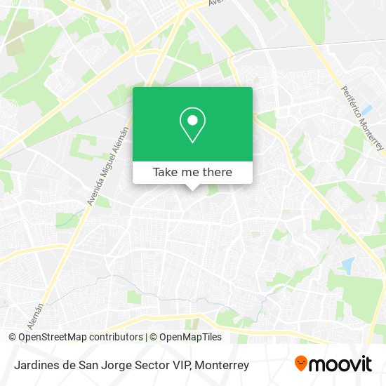 Mapa de Jardines de San Jorge Sector VIP
