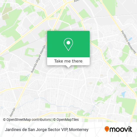 Jardines de San Jorge Sector VIP map