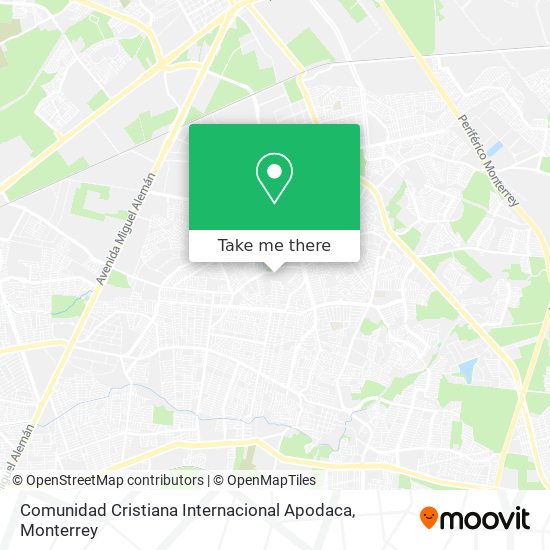 Comunidad Cristiana Internacional Apodaca map
