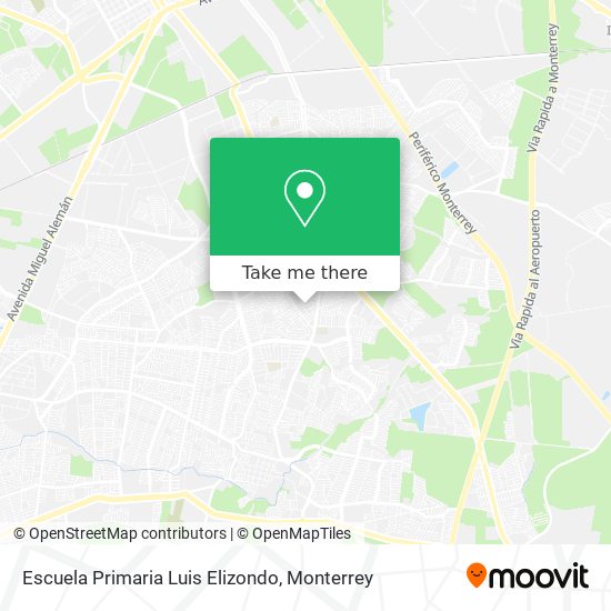 Mapa de Escuela Primaria Luis Elizondo