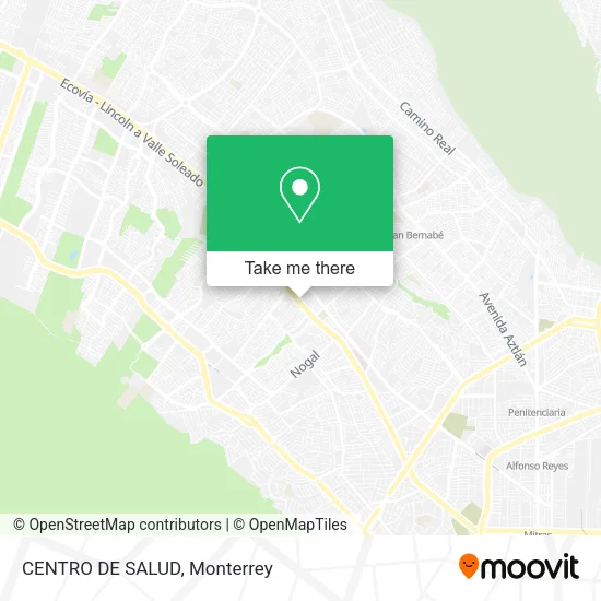 CENTRO DE SALUD map