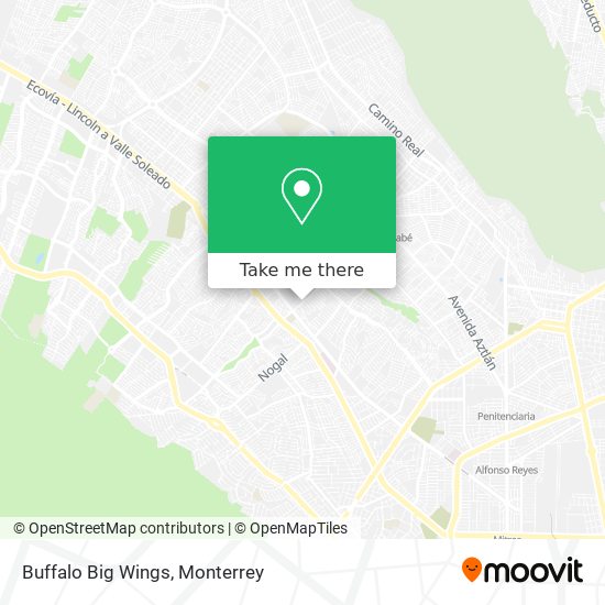 Buffalo Big Wings map