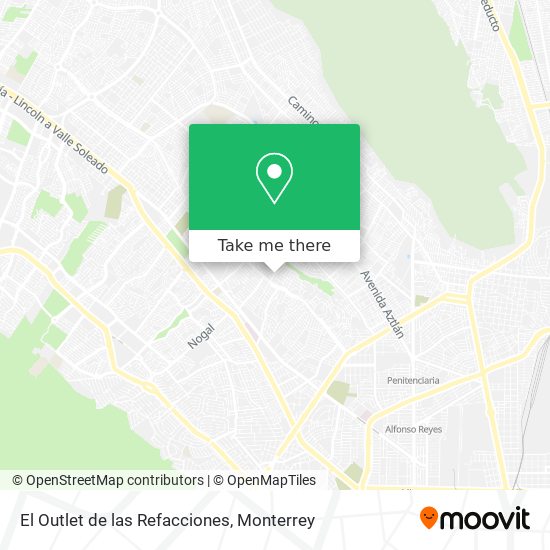 Mapa de El Outlet de las Refacciones