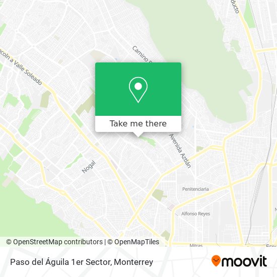 Mapa de Paso del Águila 1er Sector