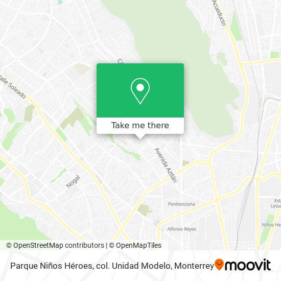 Parque Niños Héroes, col. Unidad Modelo map