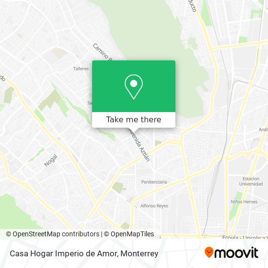 Casa Hogar Imperio de Amor map