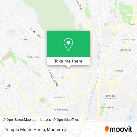 Templo Monte Horeb map