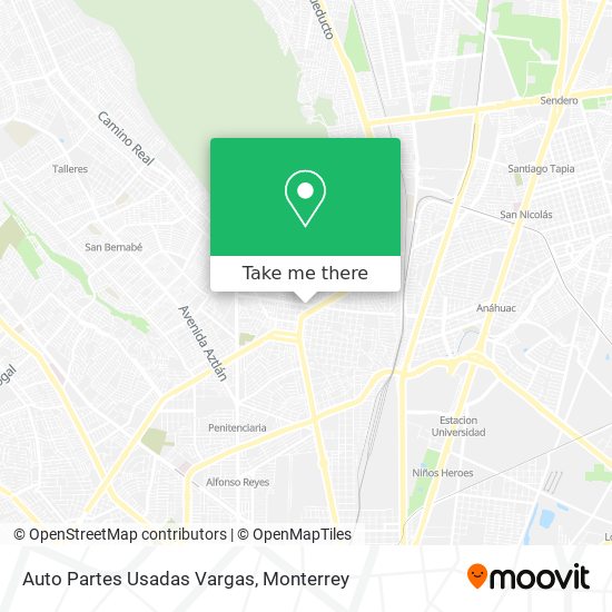 Auto Partes Usadas Vargas map