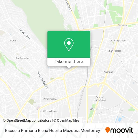 Mapa de Escuela Primaria Elena Huerta Muzquiz