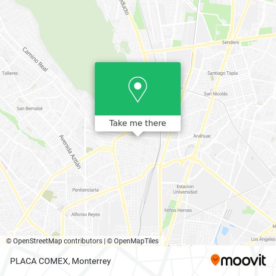 PLACA COMEX map