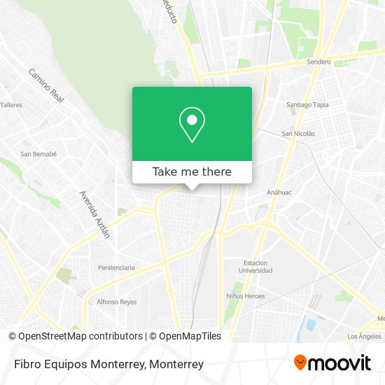 Fibro Equipos Monterrey map