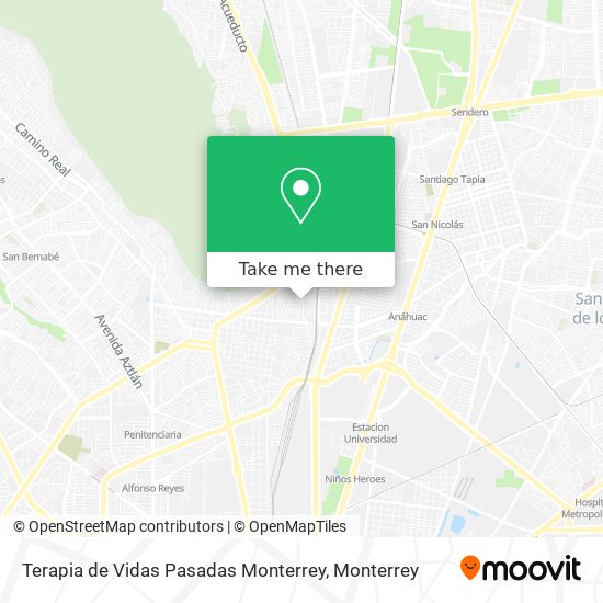 Terapia de Vidas Pasadas Monterrey map
