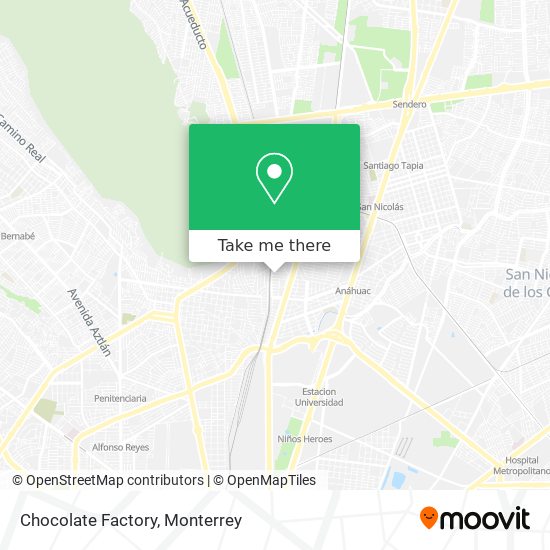 Mapa de Chocolate Factory