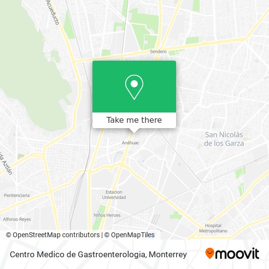 Centro Medico de Gastroenterologia map
