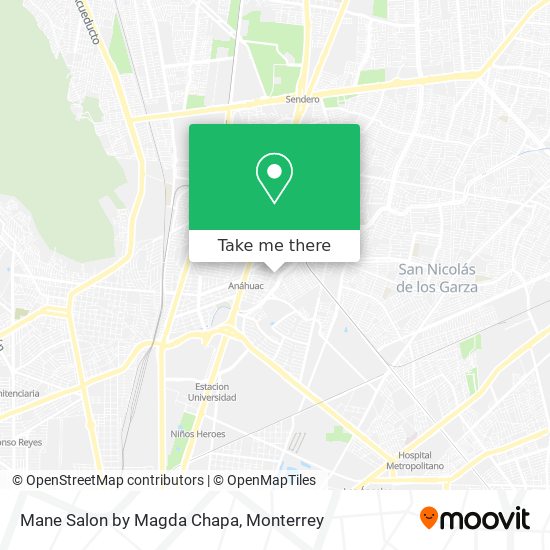Mane Salon by Magda Chapa map